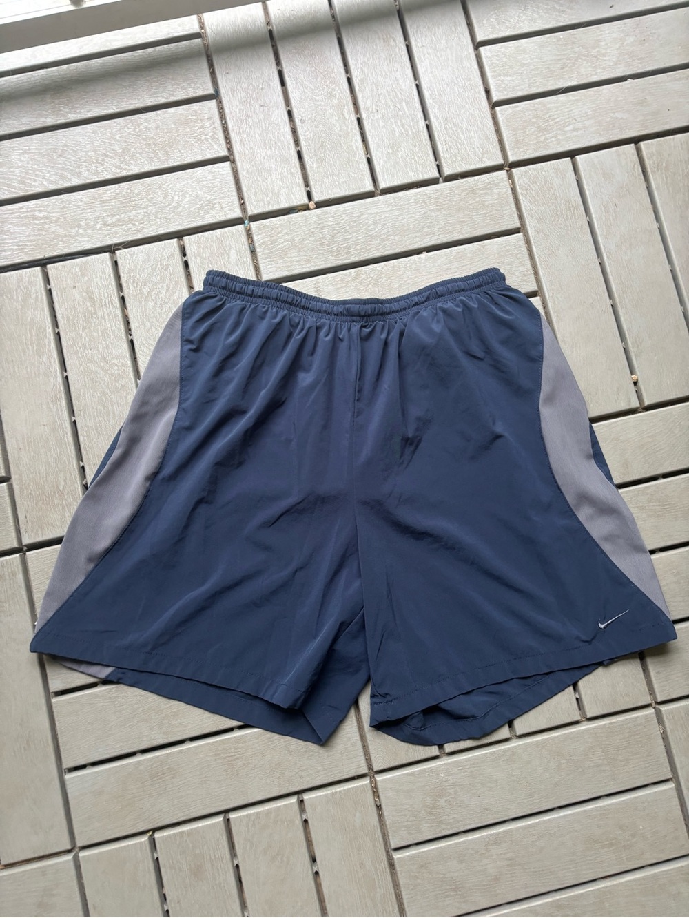 Nike Men’s Navy and Gray Athletic Shorts